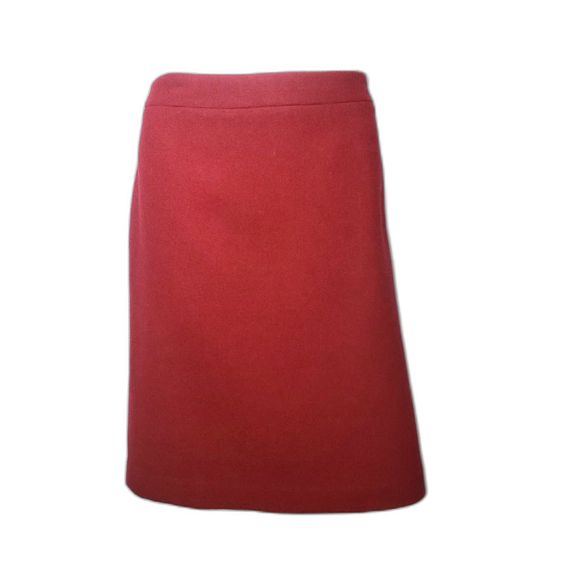 J. Crew Mercantile Cranberry Red Wool Straight Skirt Womens Size 14 - Picture 3 of 7